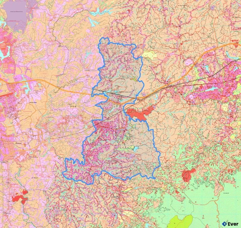 Bản đồ quy hoạch xã Hòa Ninh