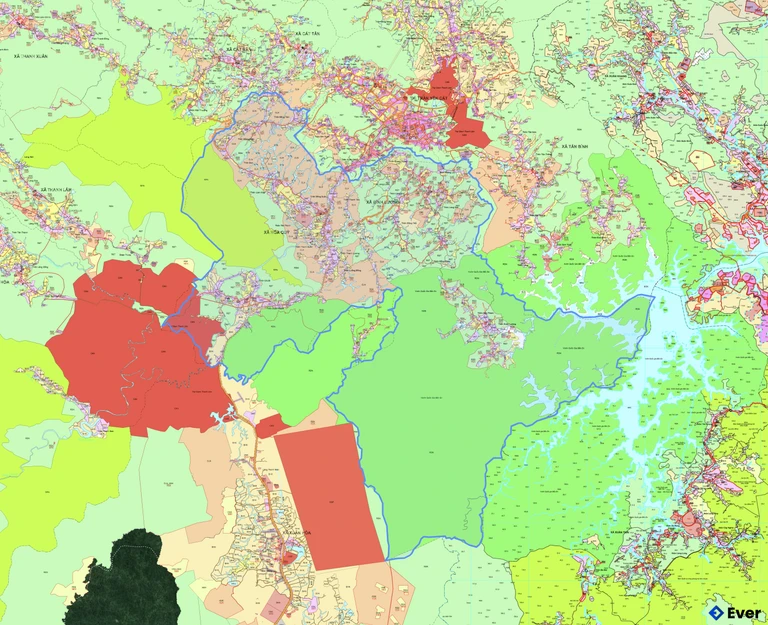 Bản đồ quy hoạch xã Hóa Quỳ