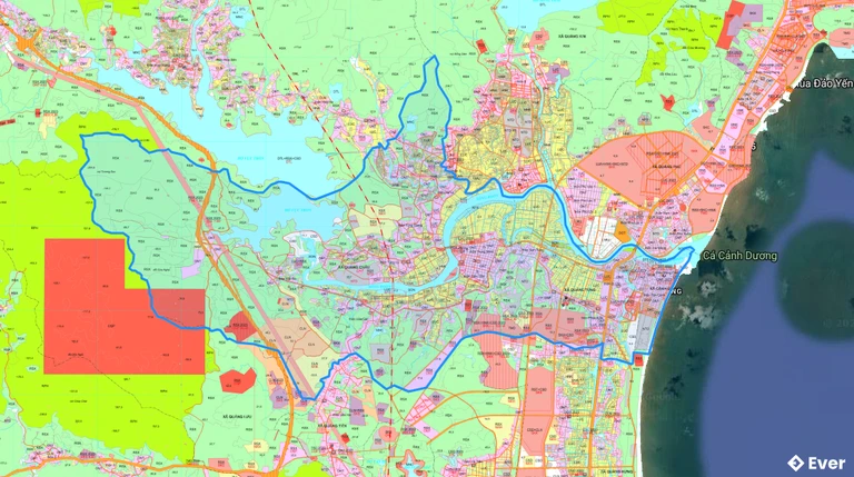 Bản đồ quy hoạch xã Hòa Trạch