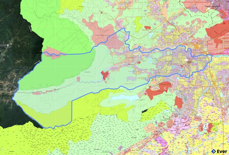 Bản đồ quy hoạch xã Hòa Vang sau sáp nhập