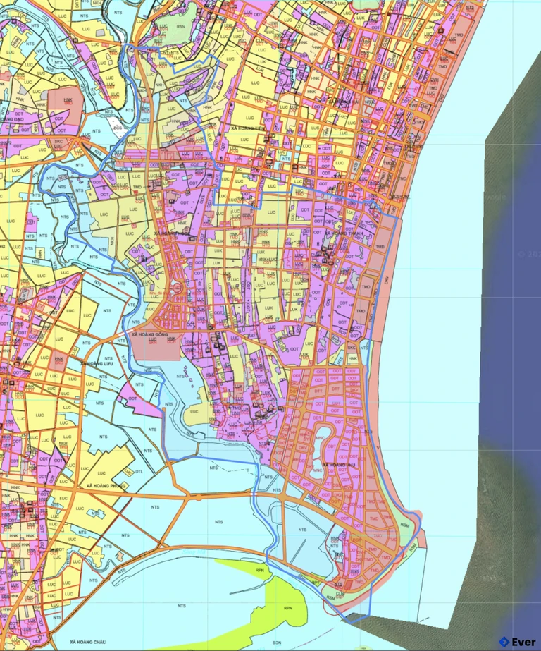 Bản đồ quy hoạch xã Hoằng Thanh