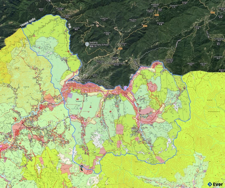 Bản đồ quy hoạch xã Hoành Mô