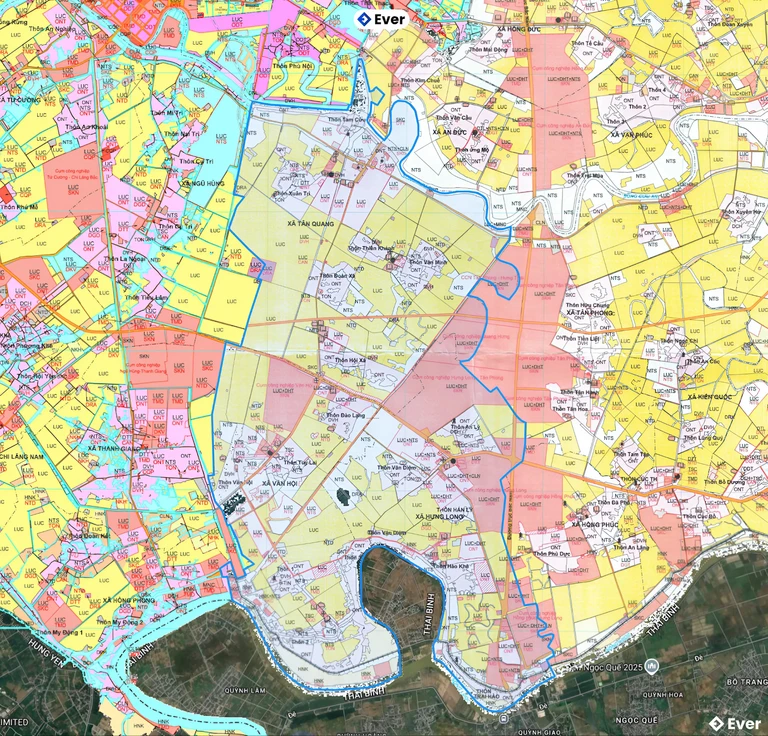 Bản đồ quy hoạch xã Hồng Châu, Hải Phòng sau sáp nhập