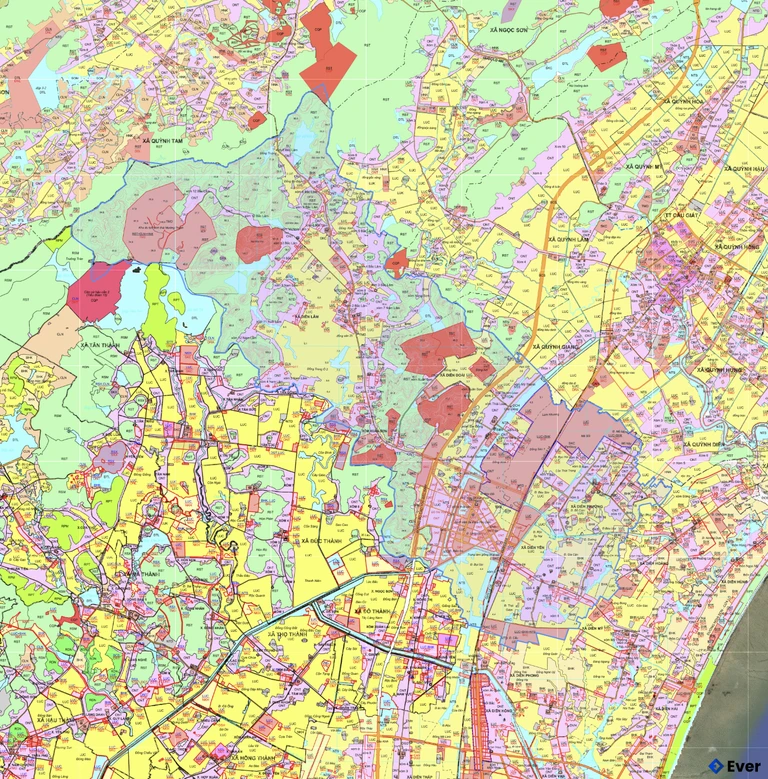 Bản đồ quy hoạch xã Hùng Châu