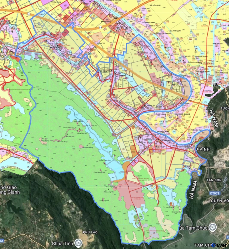 Bản đồ quy hoạch xã Hương Sơn