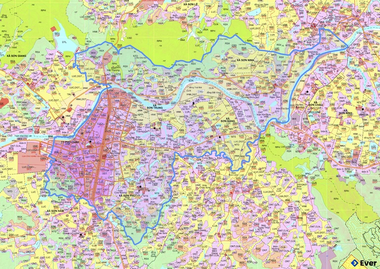 Bản đồ quy hoạch xã Hương Sơn