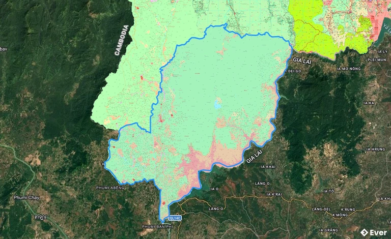 Bản đồ quy hoạch xã Ia Tơi