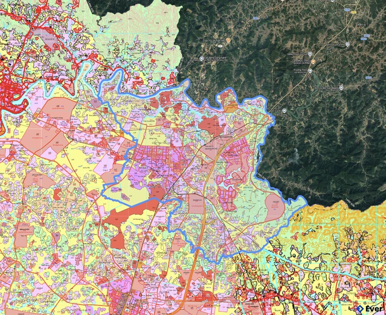 Bản đồ quy hoạch xã Kép