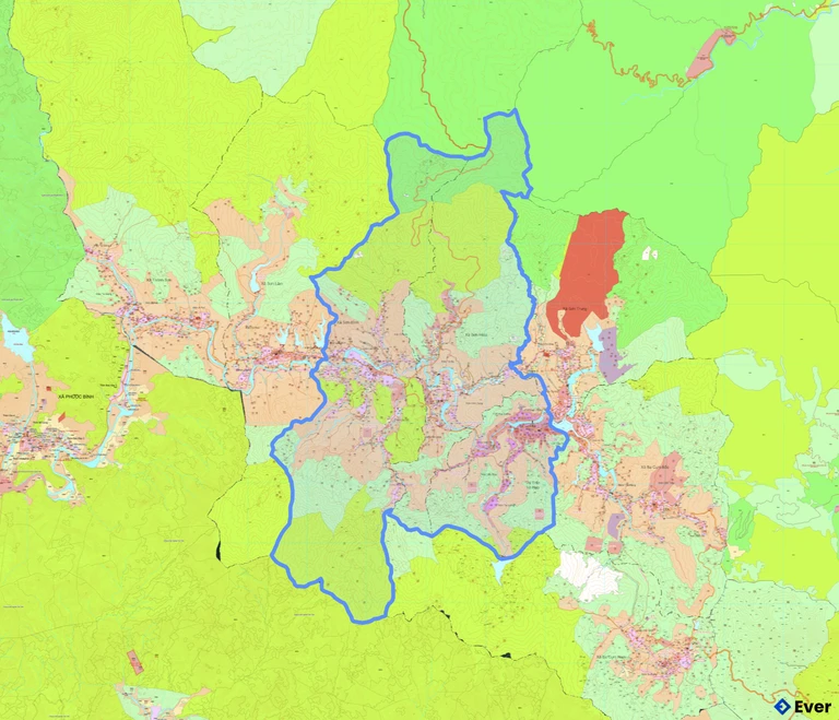 Bản đồ quy hoạch xã Khánh Sơn