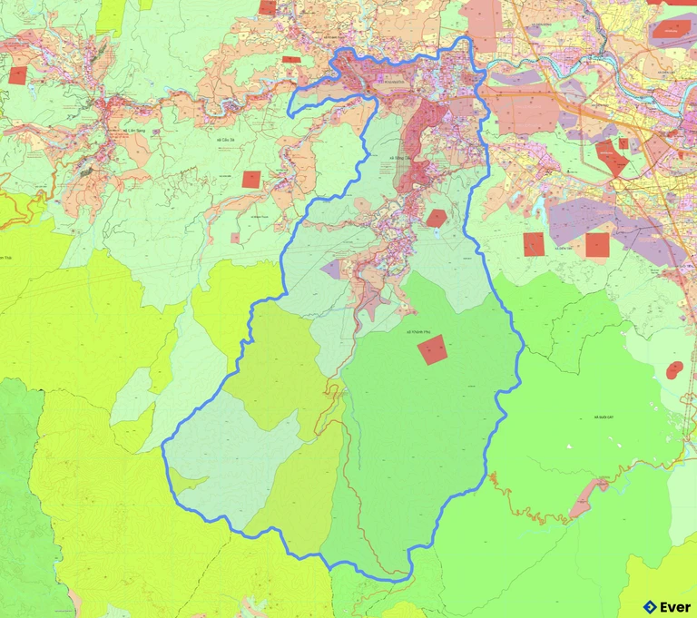 Bản đồ quy hoạch xã Khánh Vĩnh