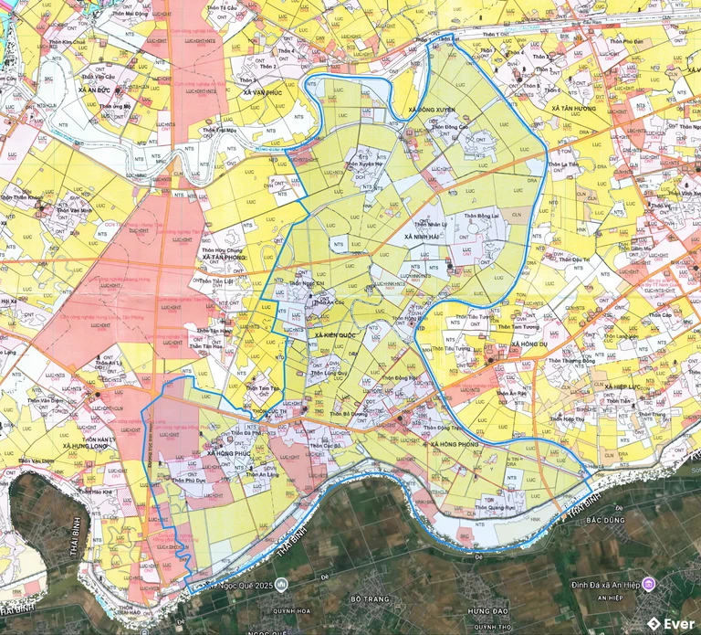 Bản đồ quy hoạch xã Khúc Thừa Dụ, Hải Phòng sau sáp nhập