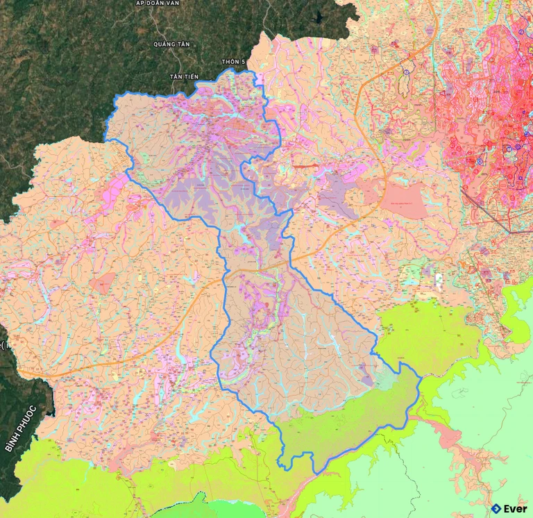 Bản đồ quy hoạch xã Kiến Đức