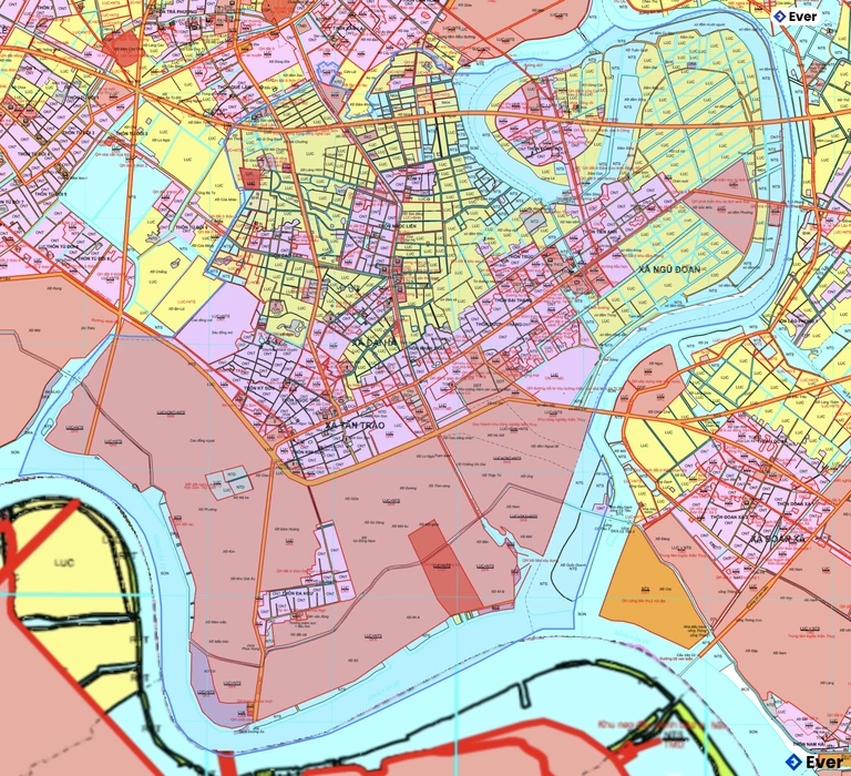 Bản đồ quy hoạch xã Kiến Hưng