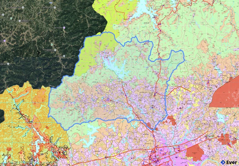 Bản đồ quy hoạch xã Kiên Lao