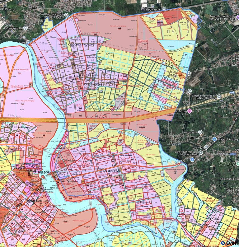 Bản đồ quy hoạch xã Kiến Minh