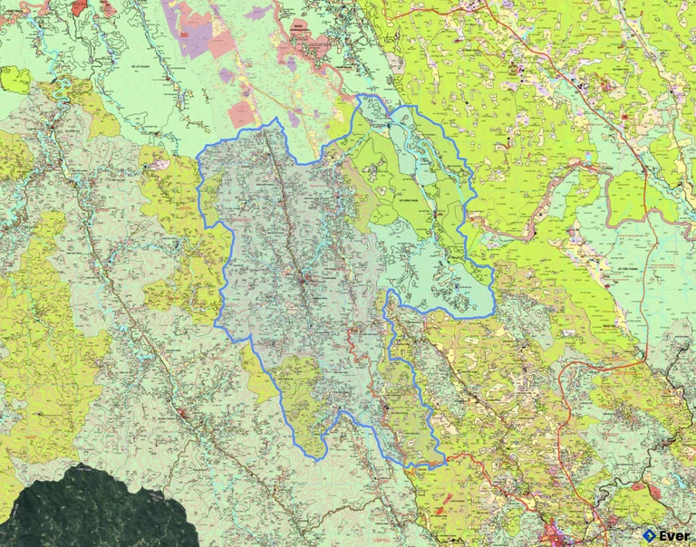 Bản đồ quy hoạch xã Kim Đồng