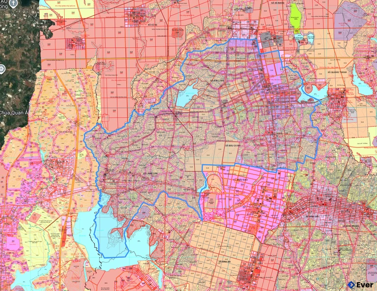 Bản đồ quy hoạch xã Kim Long