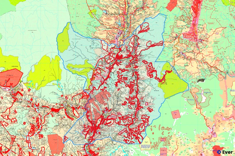 Bản đồ quy hoạch xã Kon Đào