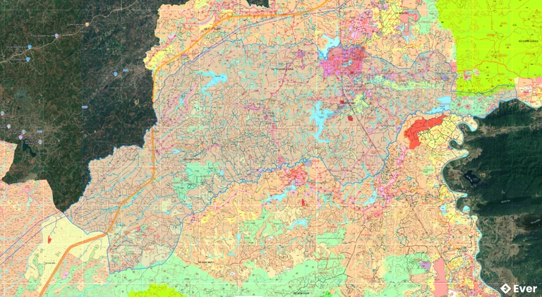 Bản đồ quy hoạch xã Krông Nô