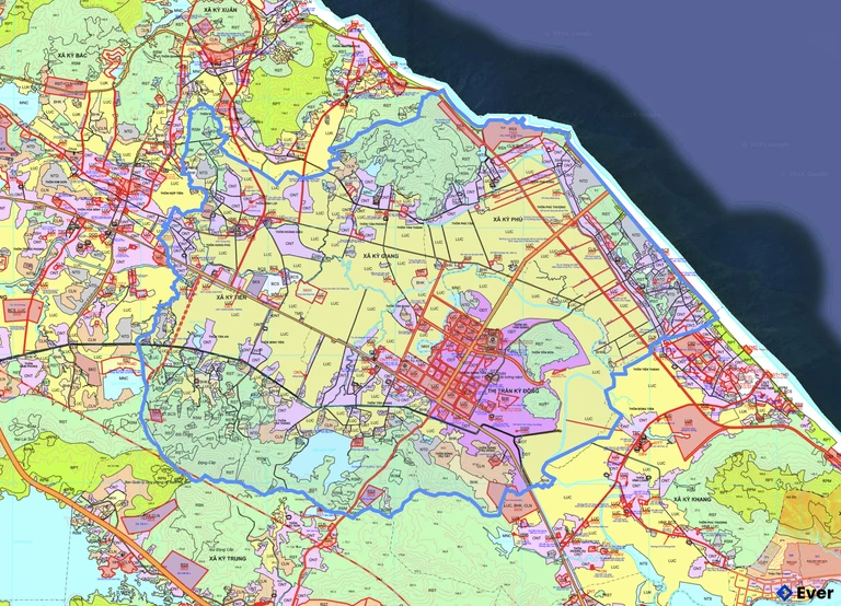 Bản đồ quy hoạch xã Kỳ Anh