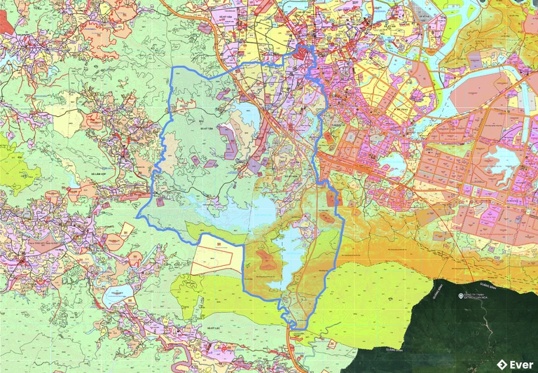 Bản đồ quy hoạch xã Kỳ Hoa