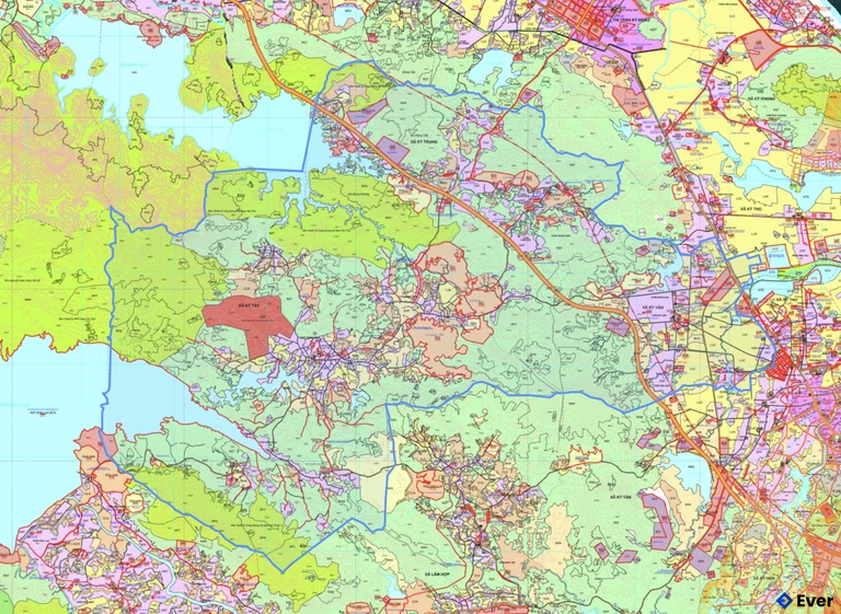 Bản đồ quy hoạch xã Kỳ Văn