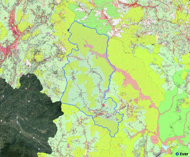 Bản đồ quy hoạch xã Lâm Bình