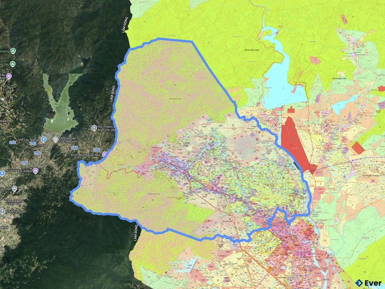 Bản đồ quy hoạch xã Lâm Sơn