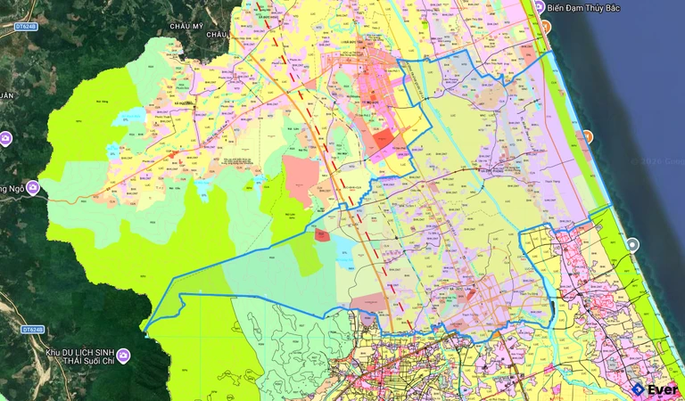 Bản đồ quy hoạch xã Lân Phong