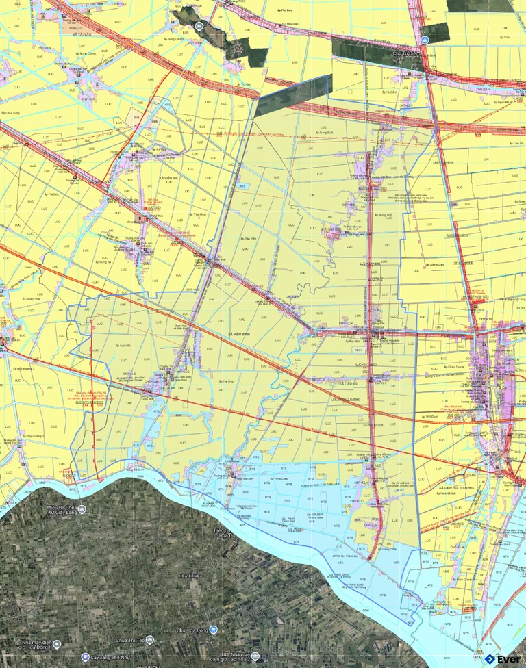 Bản đồ quy hoạch xã Liêu Tú