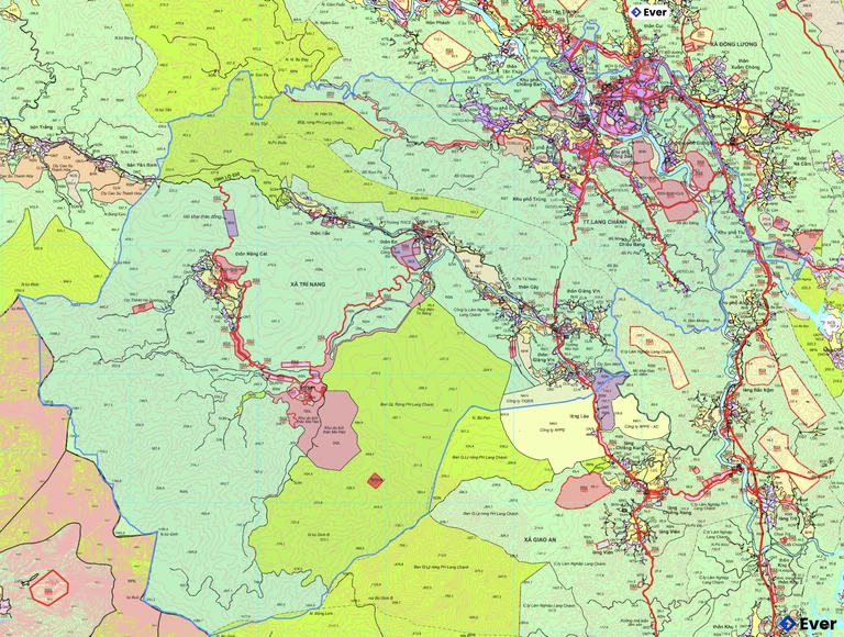 Bản đồ quy hoạch xã Linh Sơn
