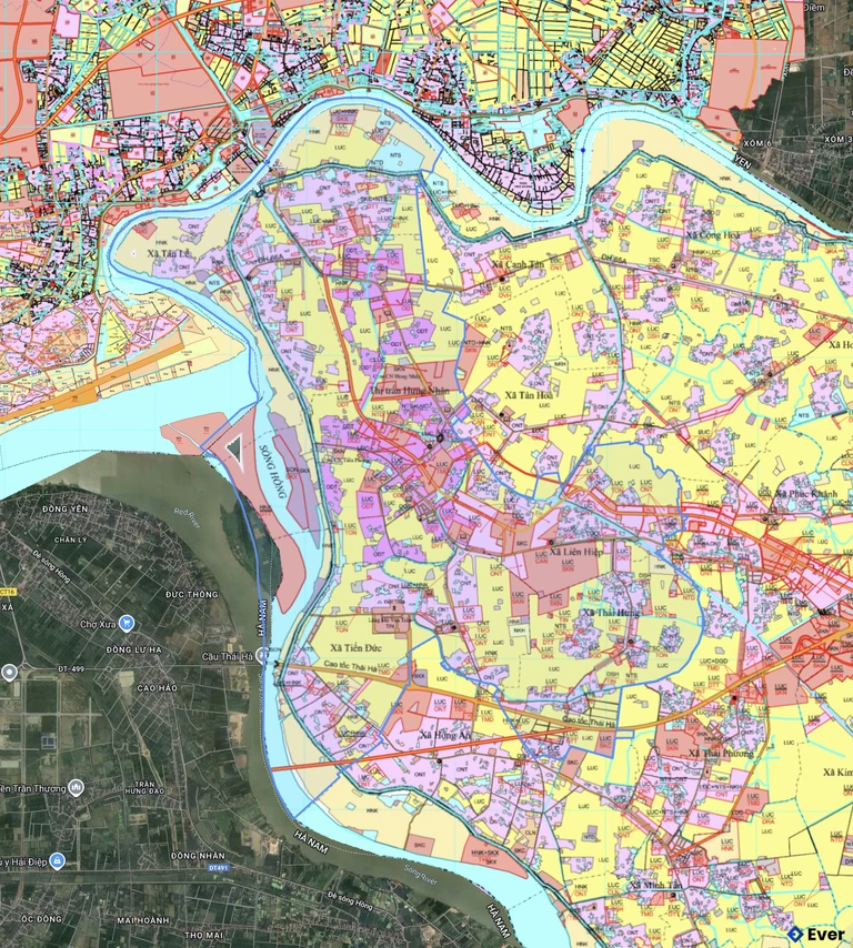 Bản đồ quy hoạch xã Long Hưng