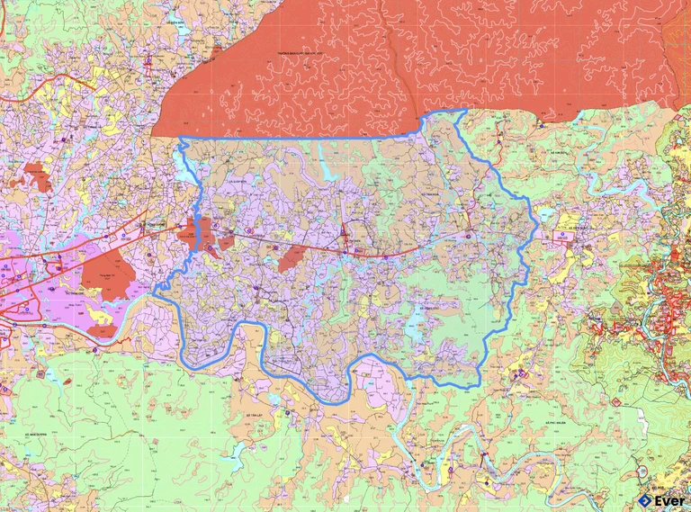 Bản đồ quy hoạch xã Lục Ngạn
