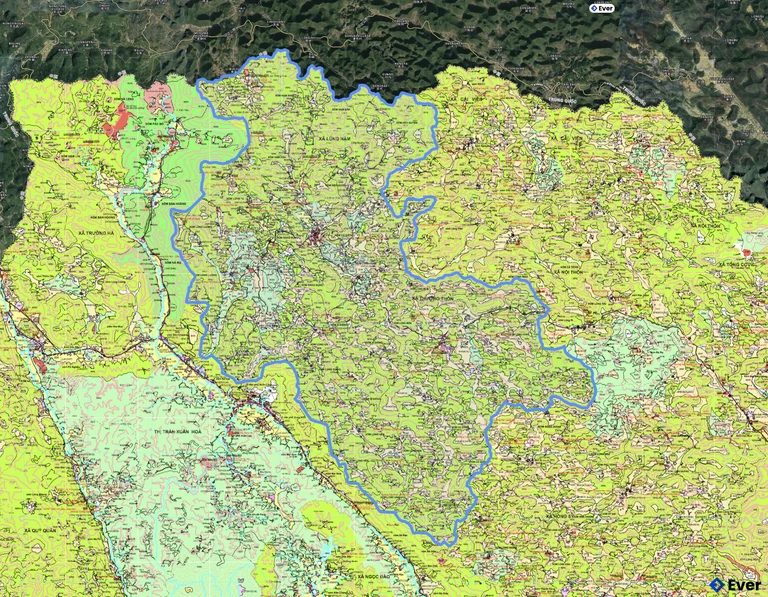 Bản đồ quy hoạch xã Lũng Nặm