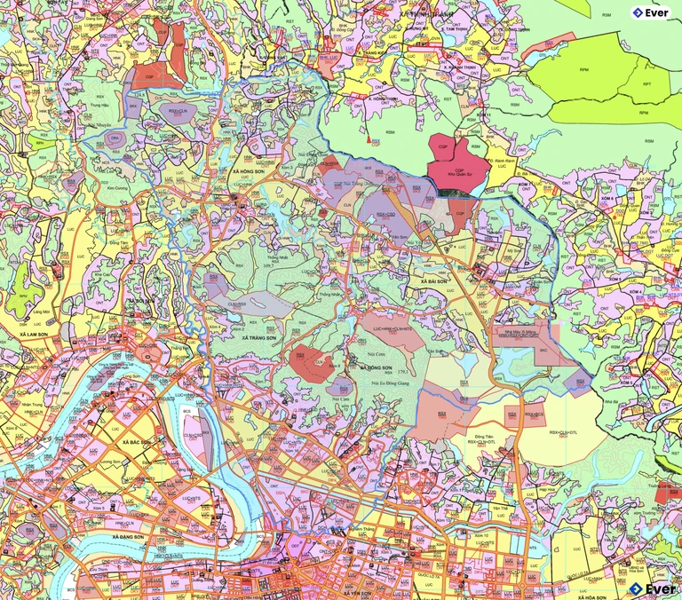 Bản đồ quy hoạch xã Lương Sơn