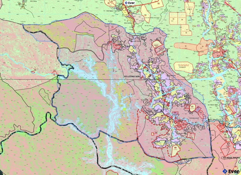 Bản đồ quy hoạch xã Lương Sơn