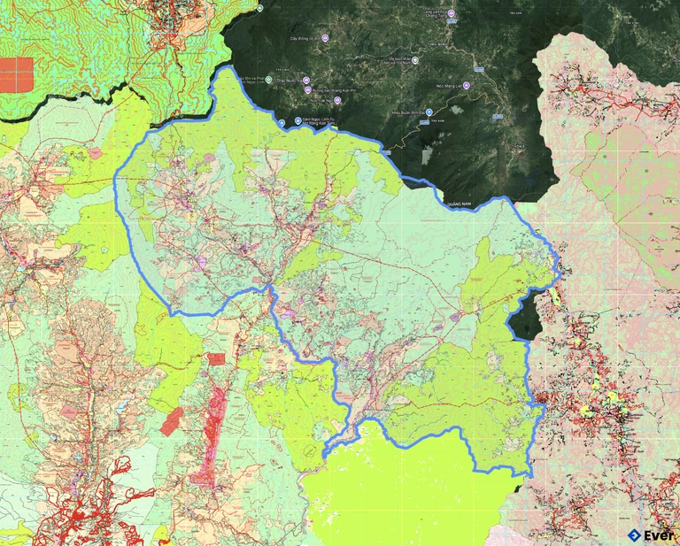 Bản đồ quy hoạch xã Măng Ri