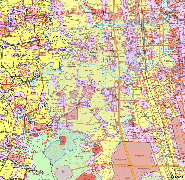 Bản đồ quy hoạch xã Minh Châu