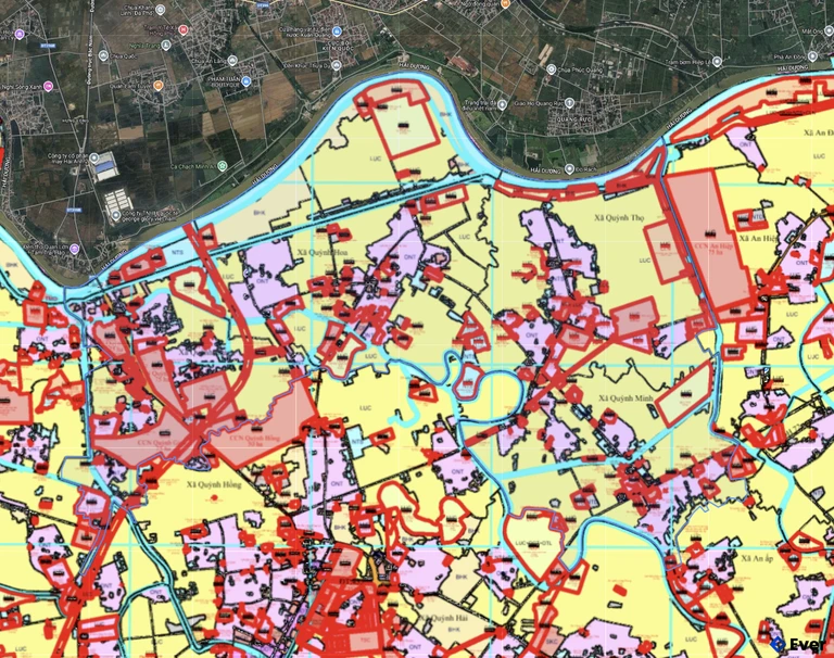 Bản đồ quy hoạch xã Minh Thọ
