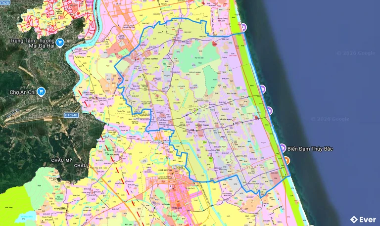 Bản đồ quy hoạch xã Mỏ Cày