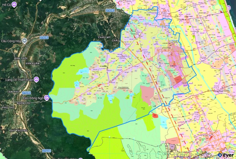 Bản đồ quy hoạch xã Mộ Đức