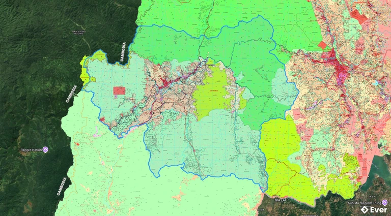 Bản đồ quy hoạch xã Mô Rai