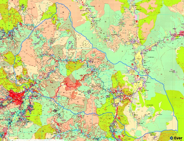 Bản đồ quy hoạch xã Mường Ảng
