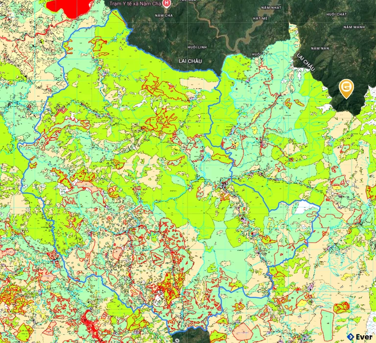 Bản đồ quy hoạch xã Mường Chà