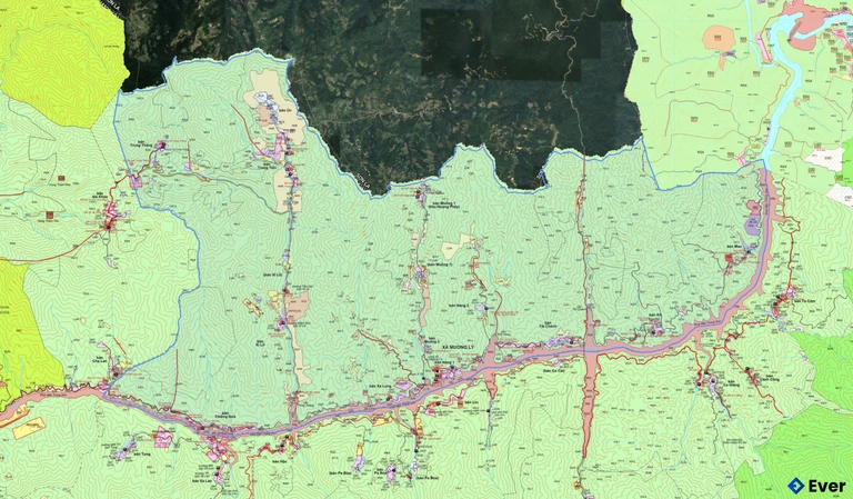 Bản đồ quy hoạch xã Mường Lý