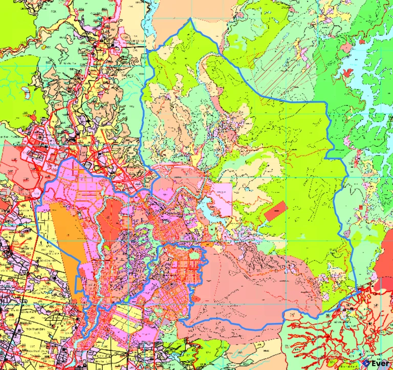 Bản đồ quy hoạch xã Mường Nhà
