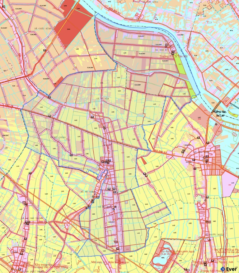 Bản đồ quy hoạch xã Mỹ Chánh Hòa