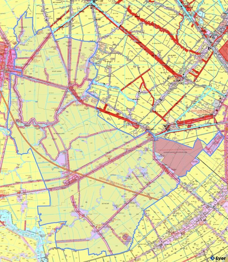 Bản đồ quy hoạch xã Mỹ Hương