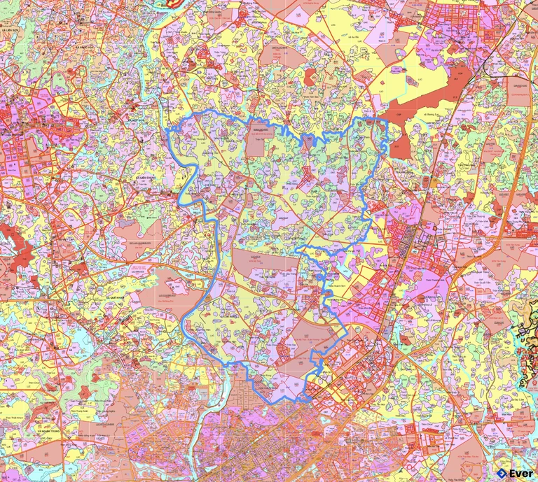 Bản đồ quy hoạch xã Mỹ Thái