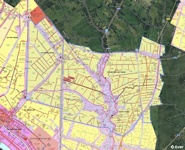 Bản đồ quy hoạch xã Mỹ Thuận